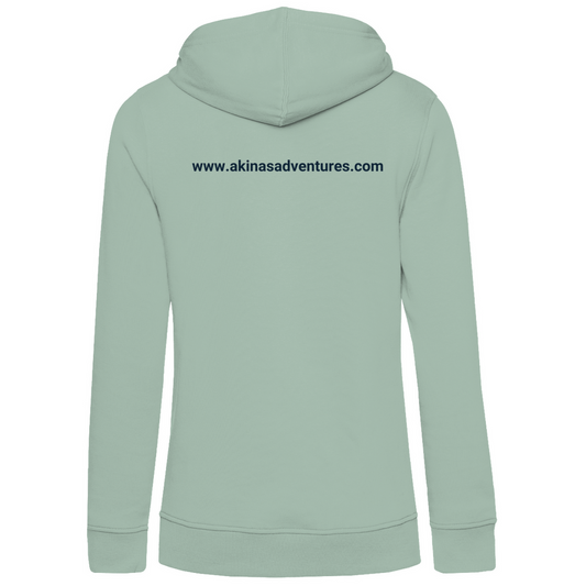 Damen Premium Bio Hoodie justme gray