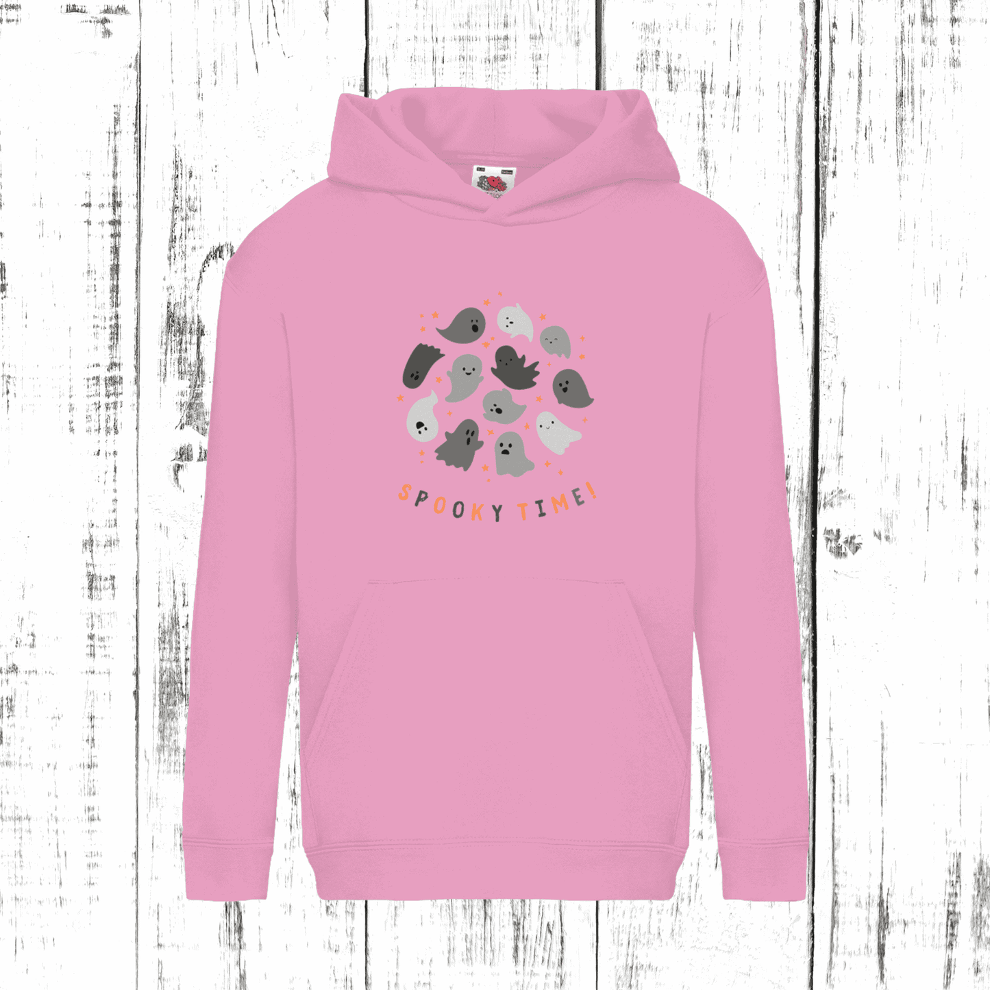 Spooky Time Kids' Hoodie – Cute Ghosts, Ultimate Comfort!