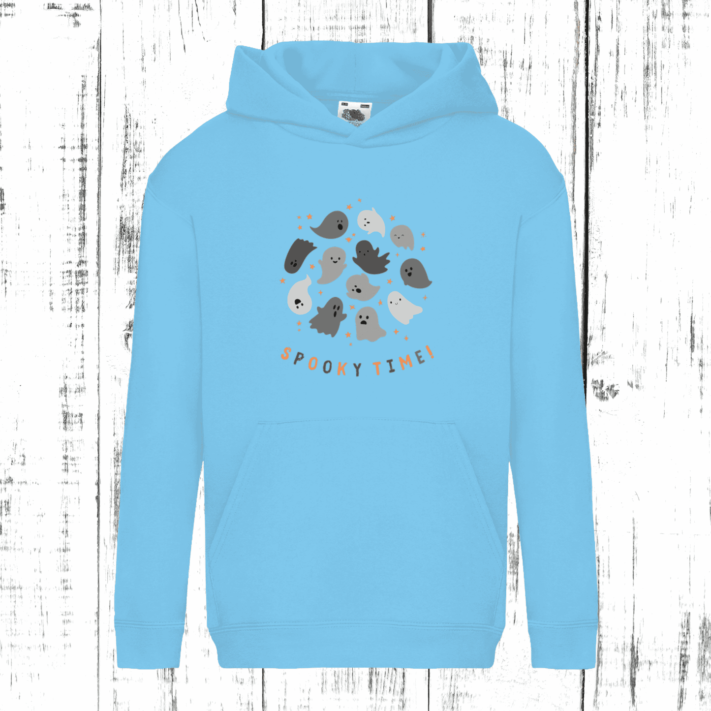 Spooky Time Kids' Hoodie – Cute Ghosts, Ultimate Comfort!