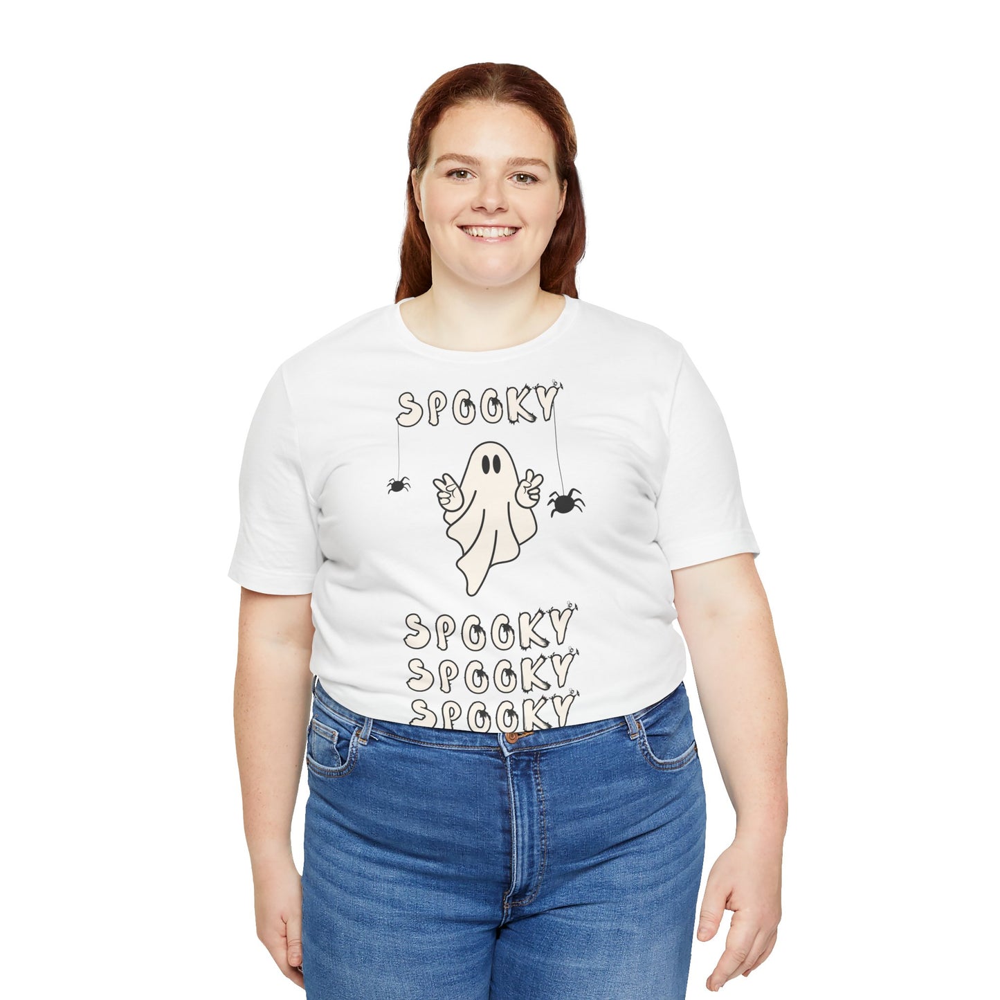 “Spooky Time” Ghost Peace Unisex T-Shirt – Bella + Canvas