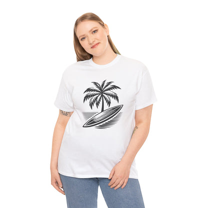 Unisex Surf Vibes T-Shirt: Embrace the Ocean Spirit - Gildan 5000