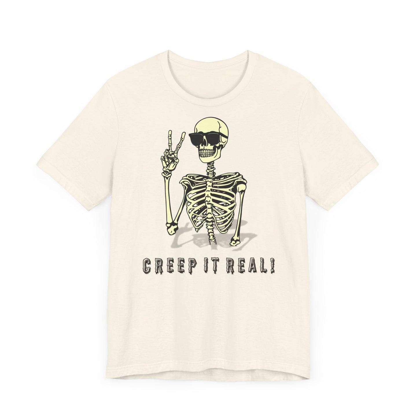 Creep It Real: The Ultimate Cool Skeleton Tee - Bella+Canvas