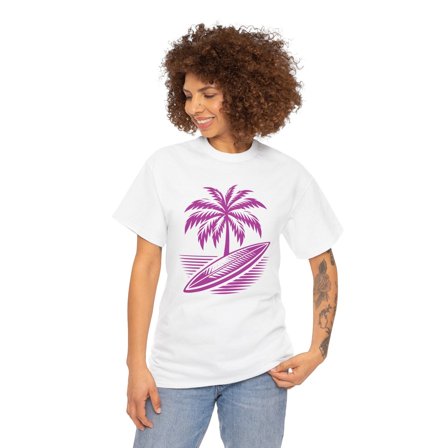 Unisex Surf Vibes T-Shirt: Embrace the Ocean Spirit - Gildan 5000