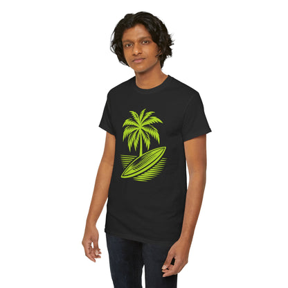 Unisex Surf Vibes T-Shirt: Embrace the Ocean Spirit - Gildan 5000