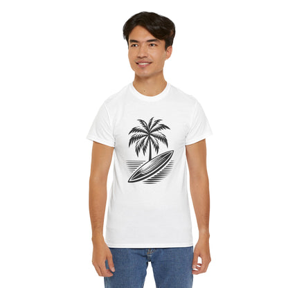 Unisex Surf Vibes T-Shirt: Embrace the Ocean Spirit - Gildan 5000