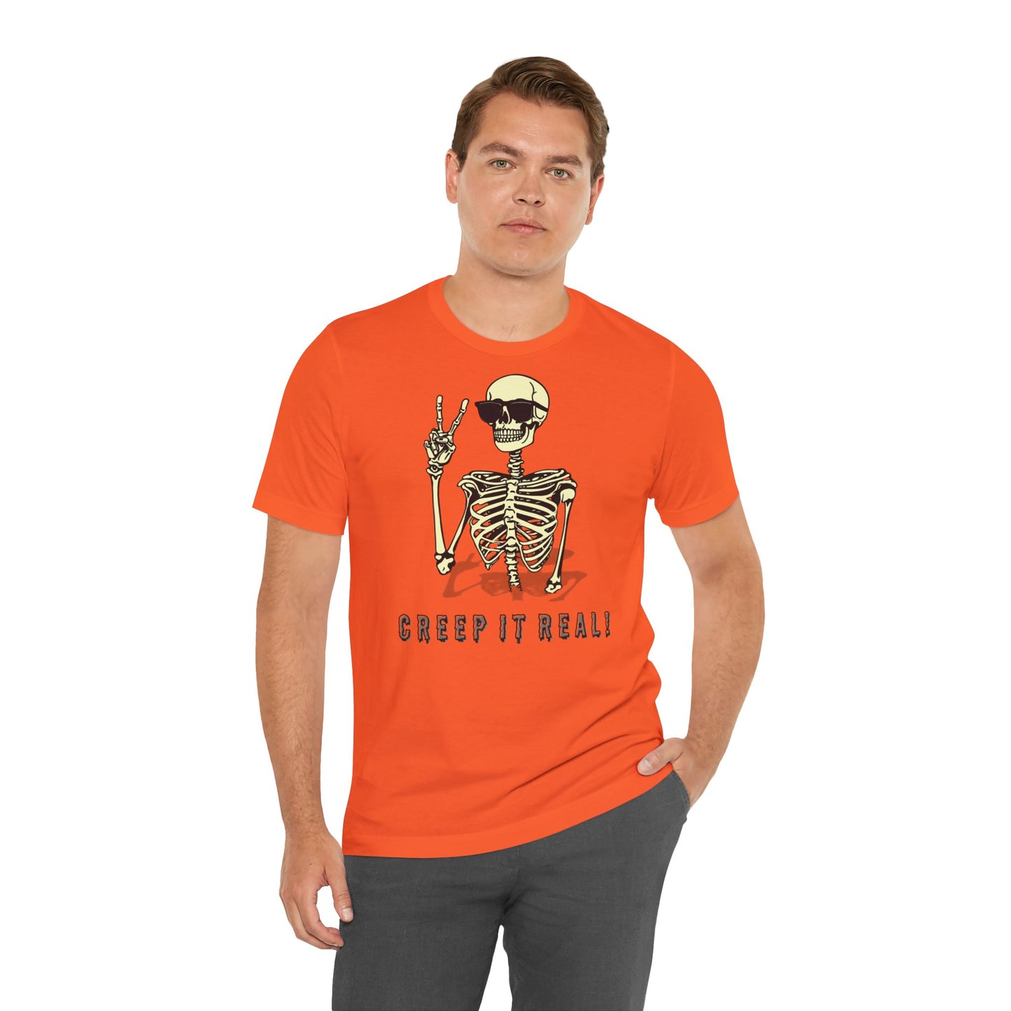 Creep It Real: The Ultimate Cool Skeleton Tee - Bella+Canvas