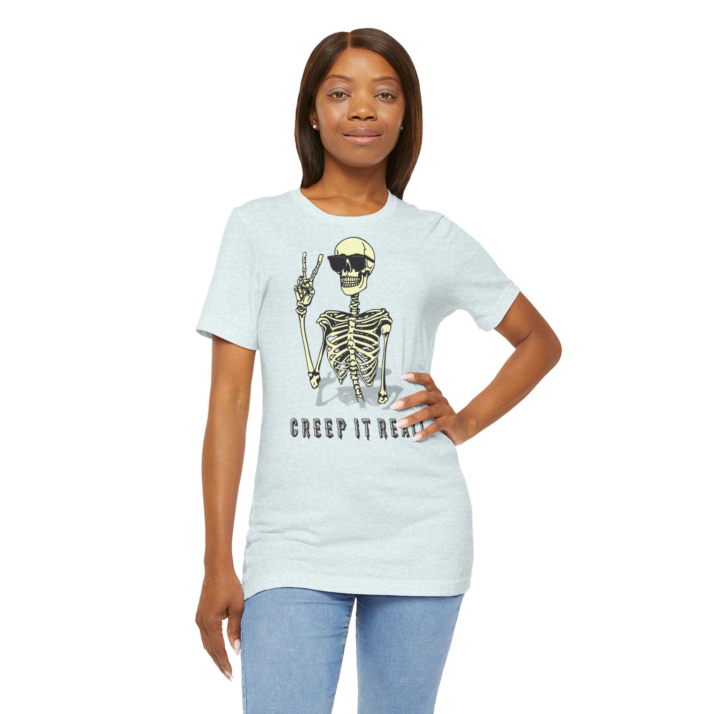 Creep It Real: The Ultimate Cool Skeleton Tee - Bella+Canvas