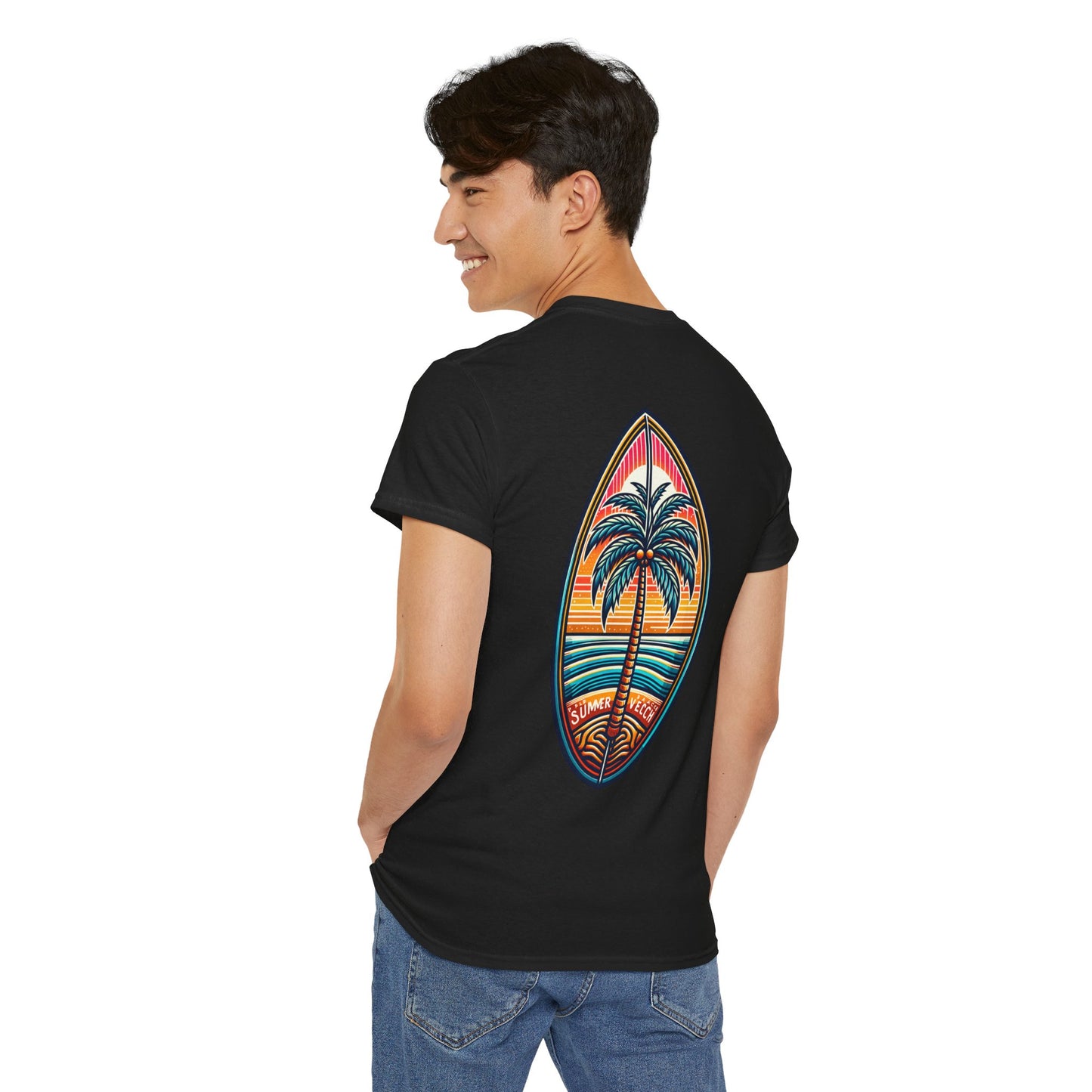 Surfboard T-Shirt: Ride the Waves in Style - Gildan 5000