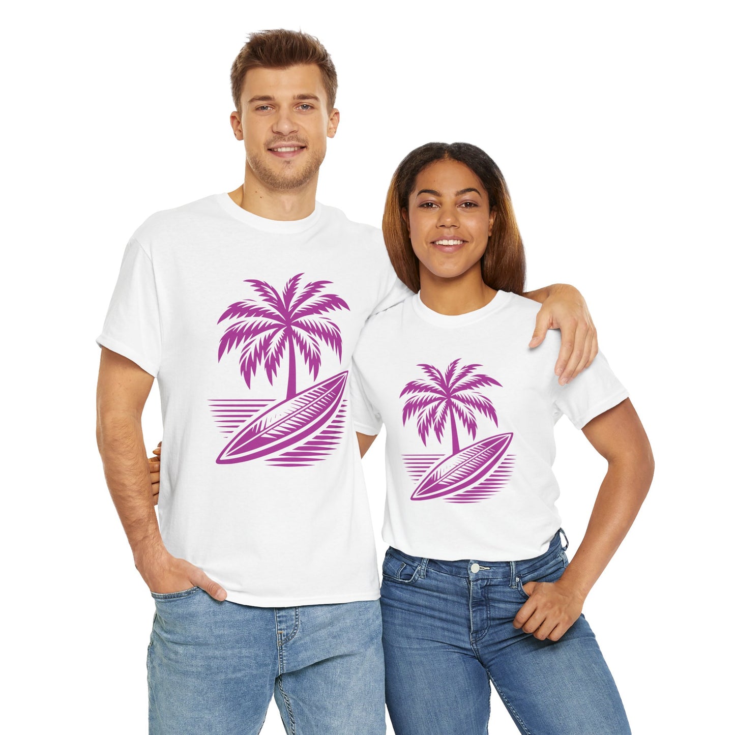 Unisex Surf Vibes T-Shirt: Embrace the Ocean Spirit - Gildan 5000