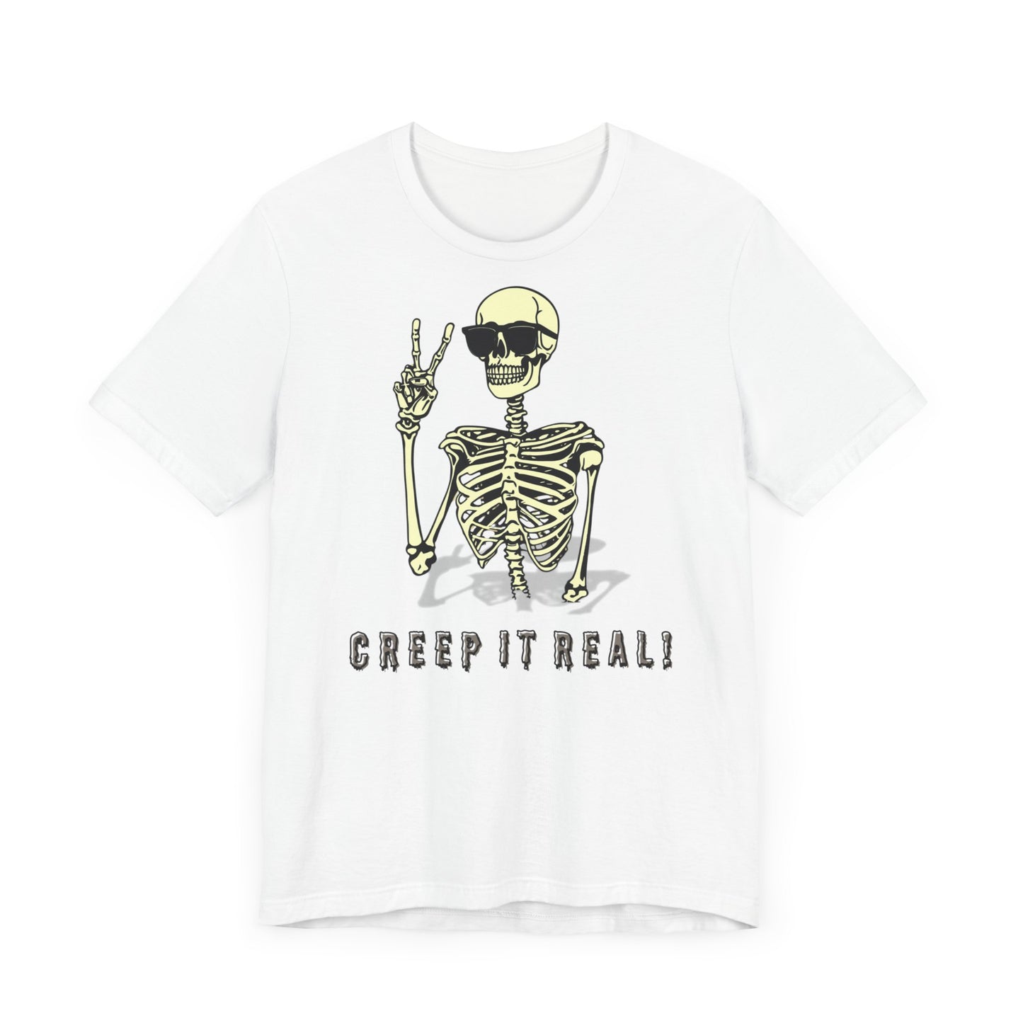 Creep It Real: The Ultimate Cool Skeleton Tee - Bella+Canvas