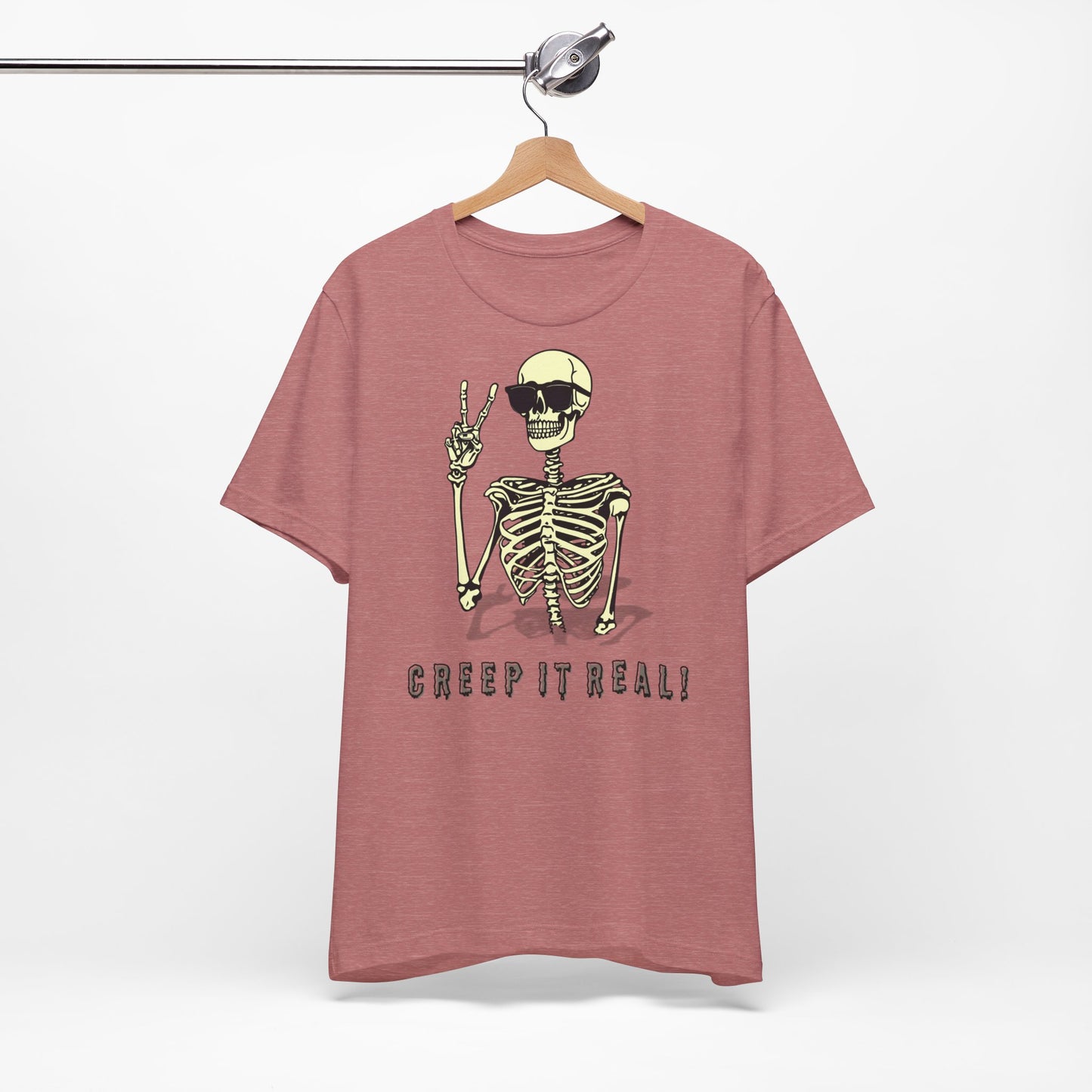 Creep It Real: The Ultimate Cool Skeleton Tee - Bella+Canvas