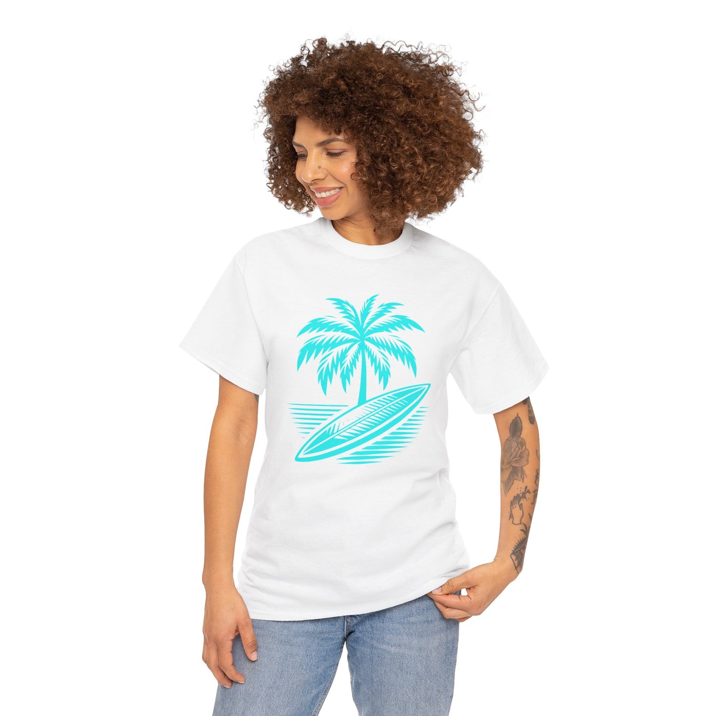 Unisex Surf Vibes T-Shirt: Embrace the Ocean Spirit - Gildan 5000