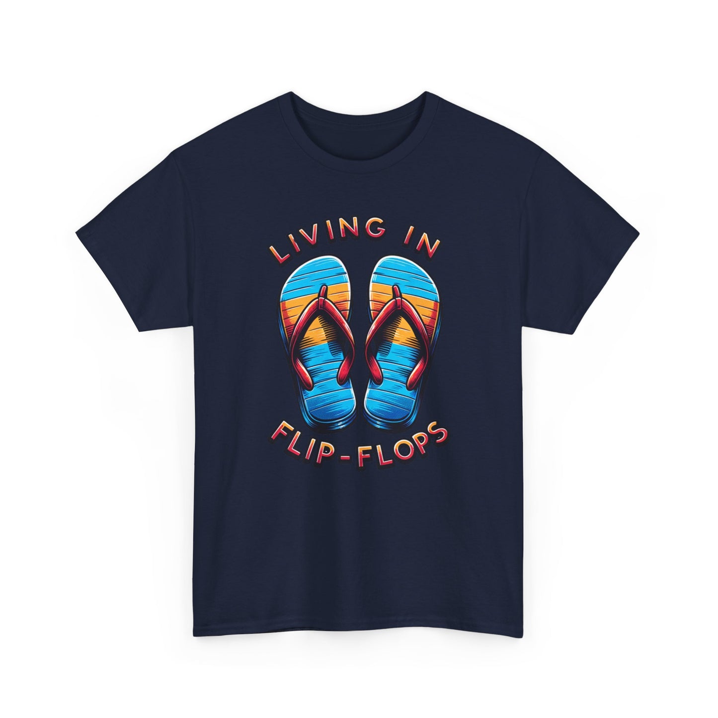 Casual Summer Look: 'Living in Flipflops'  - Gildan 5000