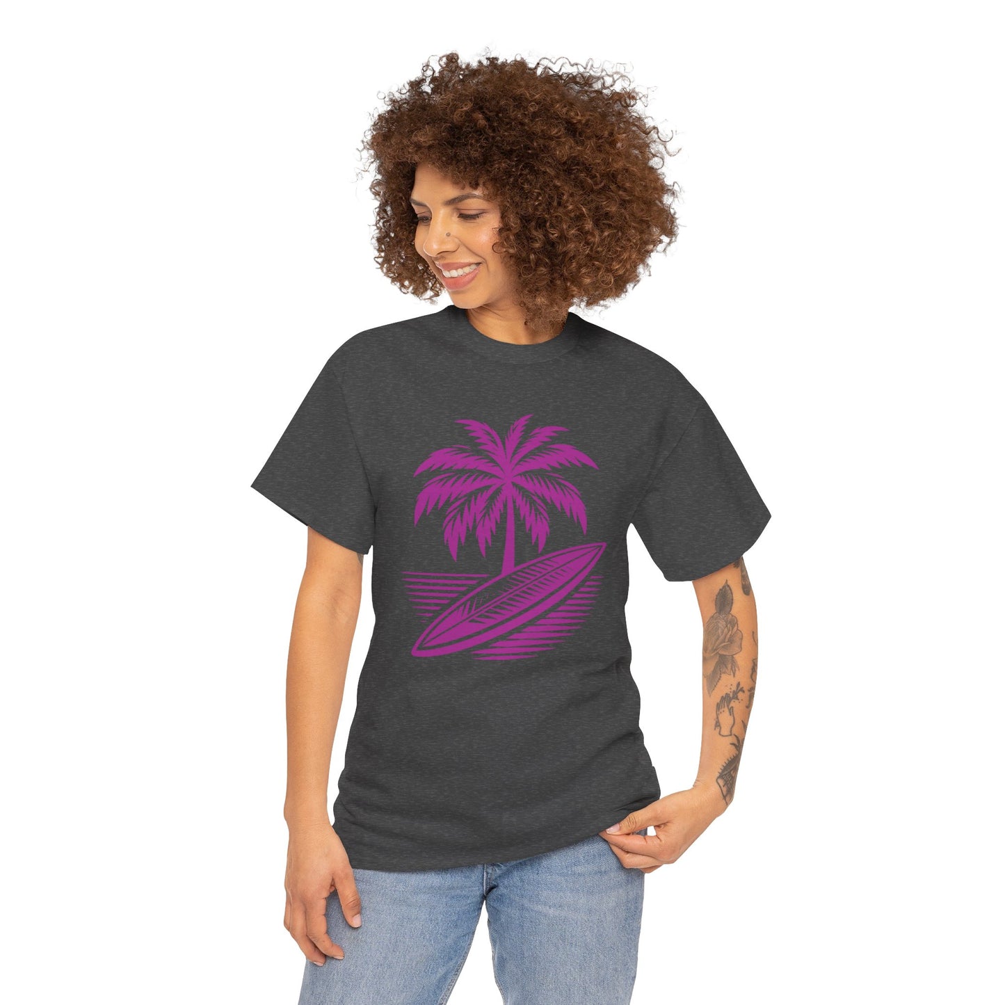 Unisex Surf Vibes T-Shirt: Embrace the Ocean Spirit - Gildan 5000