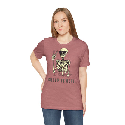 Creep It Real: The Ultimate Cool Skeleton Tee - Bella+Canvas