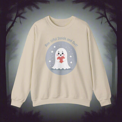 Ghost Sweatshirt - Boo-tiful Inside and Out - Gildan