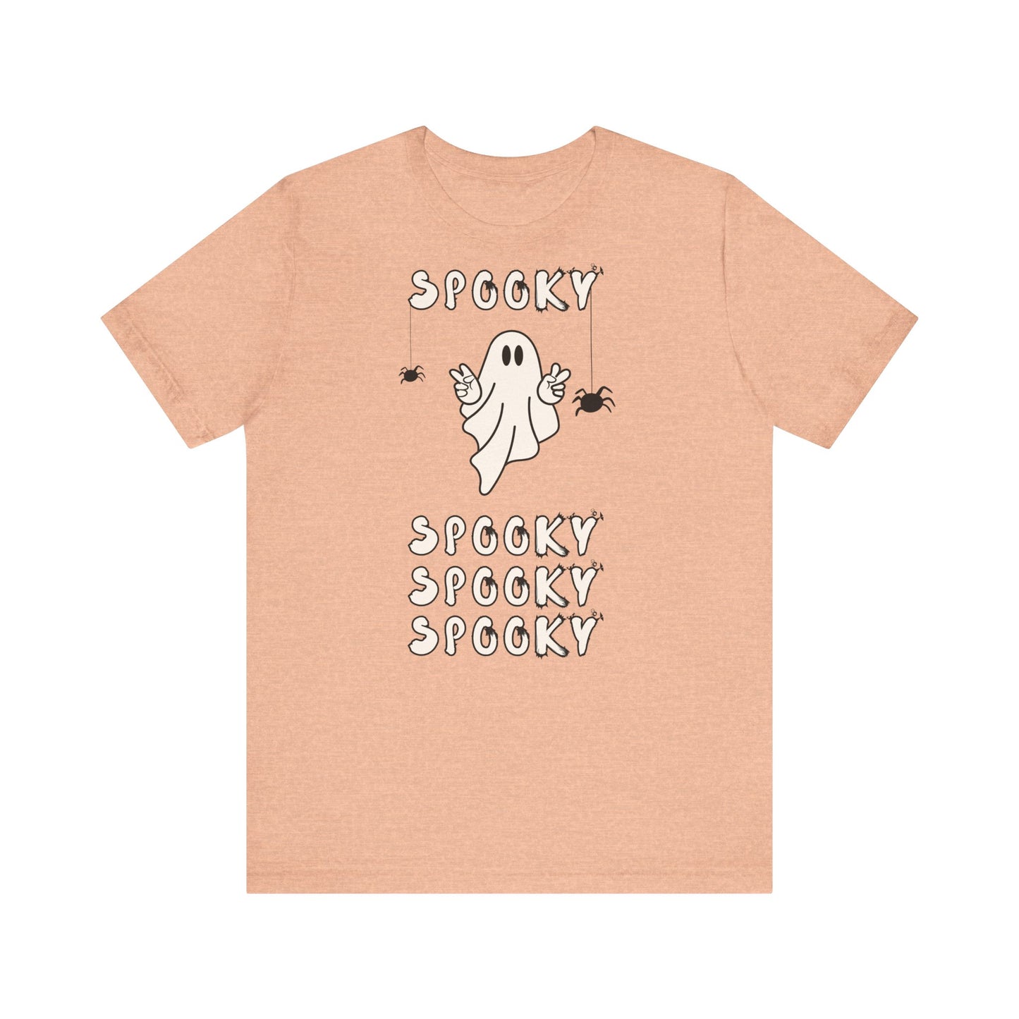 “Spooky Time” Ghost Peace Unisex T-Shirt – Bella + Canvas