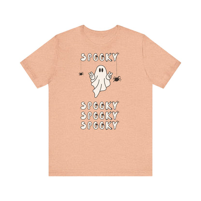 “Spooky Time” Ghost Peace Unisex T-Shirt – Bella + Canvas