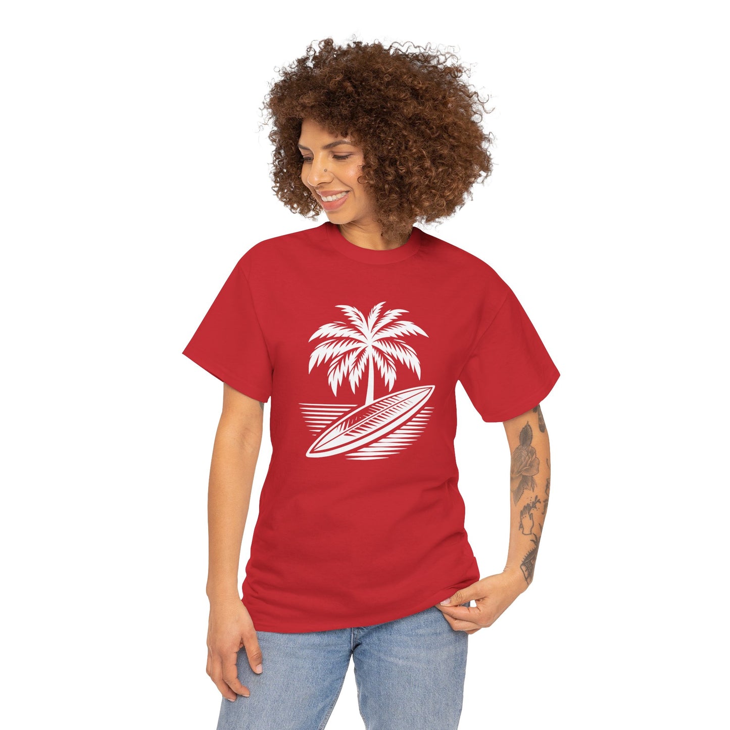 Unisex Surf Vibes T-Shirt: Embrace the Ocean Spirit - Gildan 5000