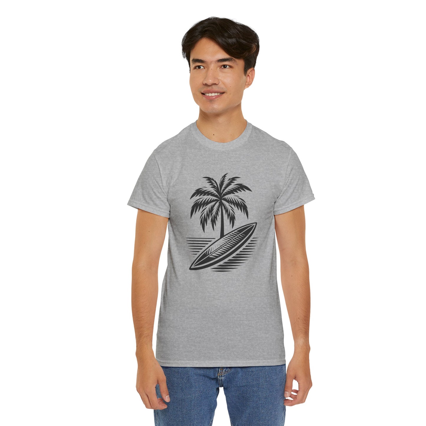 Unisex Surf Vibes T-Shirt: Embrace the Ocean Spirit - Gildan 5000