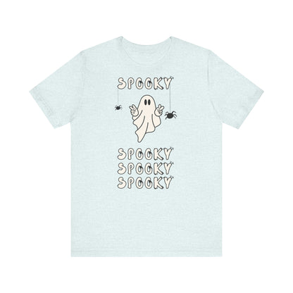 “Spooky Time” Ghost Peace Unisex T-Shirt – Bella + Canvas