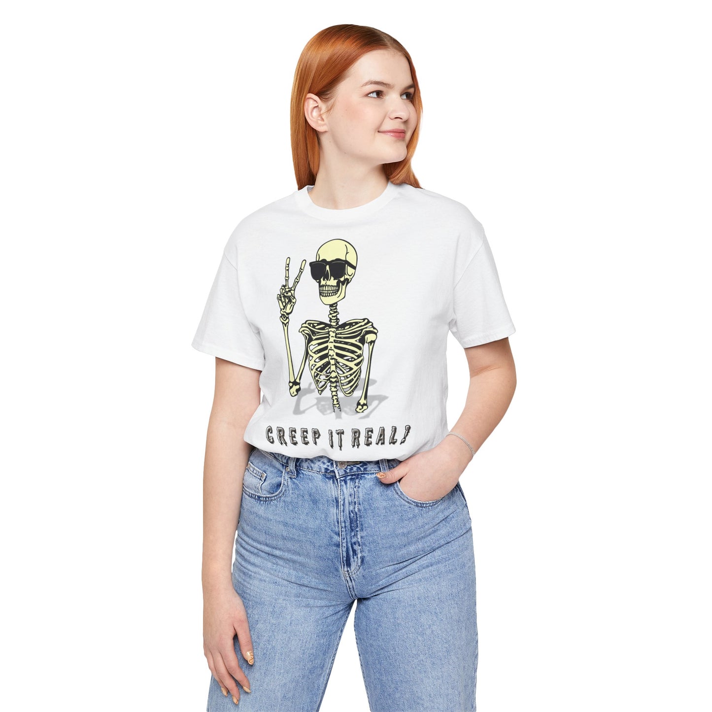 Creep It Real: The Ultimate Cool Skeleton Tee - Bella+Canvas