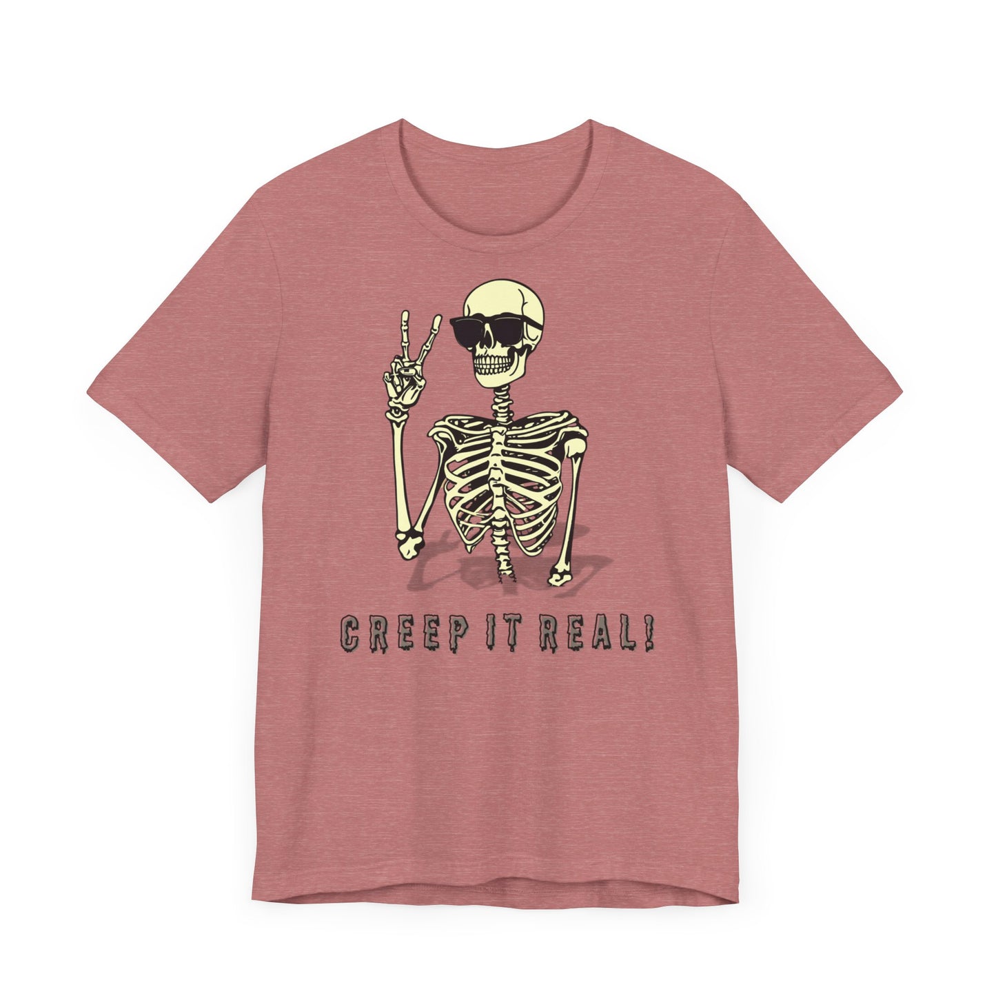 Creep It Real: The Ultimate Cool Skeleton Tee - Bella+Canvas