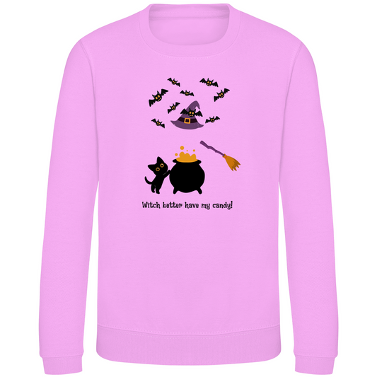 Witch Better Have My Candy – Kids' Halloween Sweatshirt