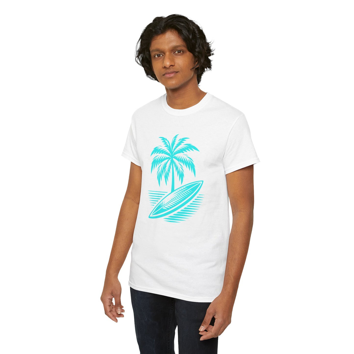 Unisex Surf Vibes T-Shirt: Embrace the Ocean Spirit - Gildan 5000