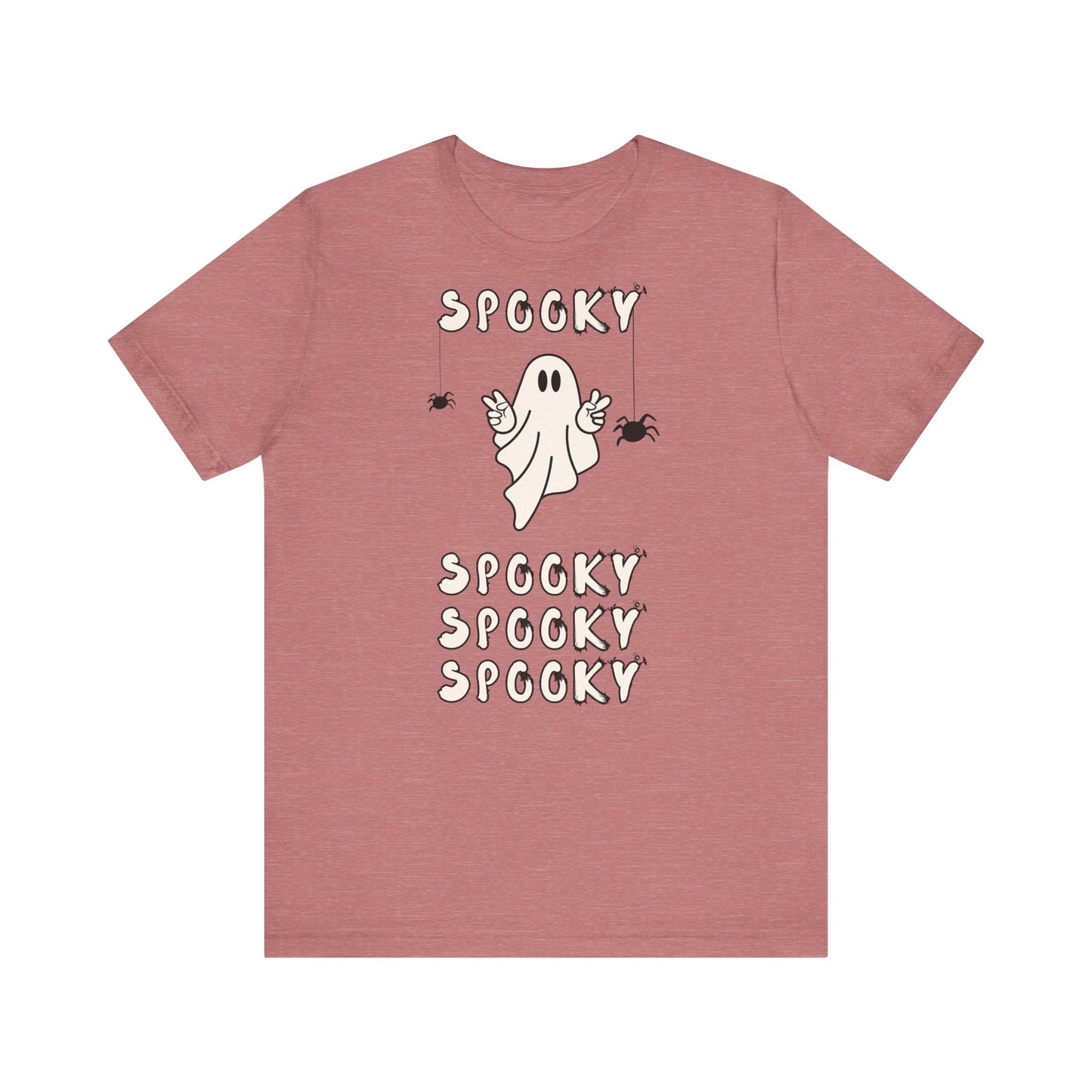 “Spooky Time” Ghost Peace Unisex T-Shirt – Bella + Canvas