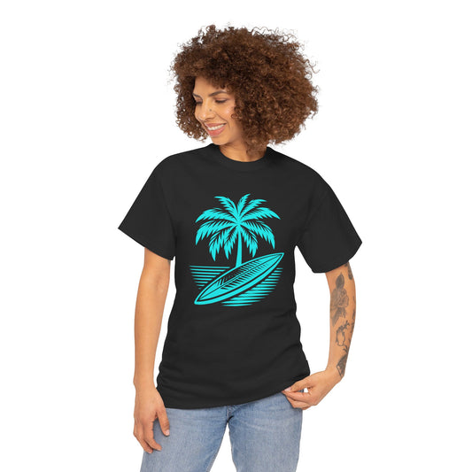 Unisex Surf Vibes T-Shirt: Embrace the Ocean Spirit - Gildan 5000