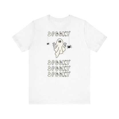 “Spooky Time” Ghost Peace Unisex T-Shirt – Bella + Canvas