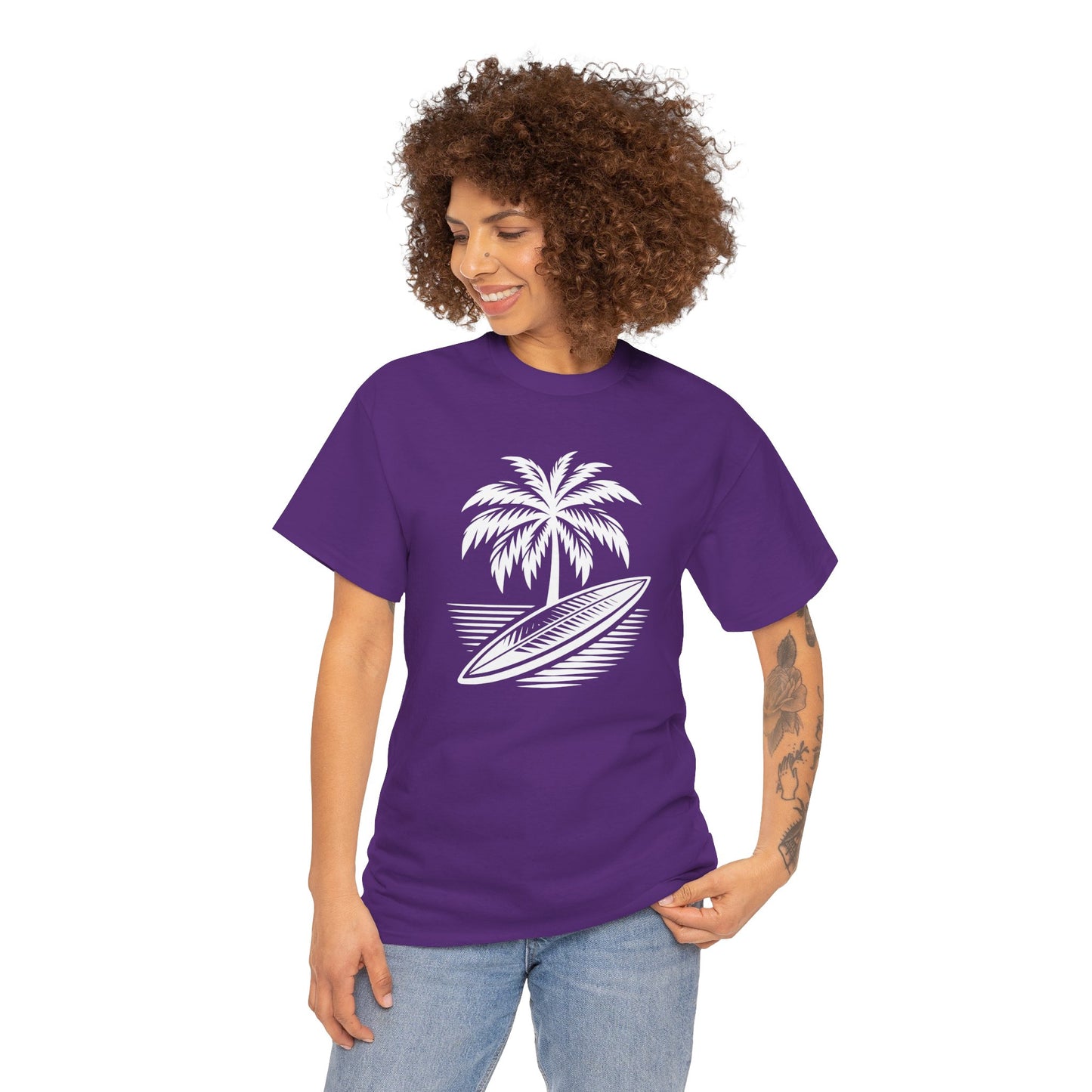 Unisex Surf Vibes T-Shirt: Embrace the Ocean Spirit - Gildan 5000