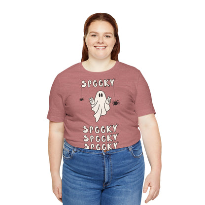 “Spooky Time” Ghost Peace Unisex T-Shirt – Bella + Canvas