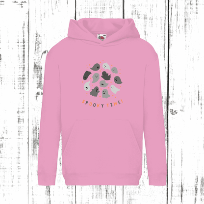 Spooky Time Kids' Hoodie – Cute Ghosts, Ultimate Comfort!