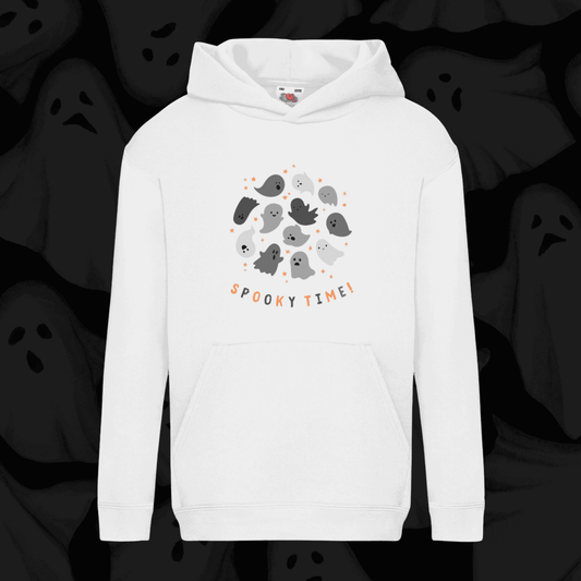 Spooky Time Kids' Hoodie – Cute Ghosts, Ultimate Comfort!