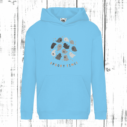 Spooky Time Kids' Hoodie – Cute Ghosts, Ultimate Comfort!