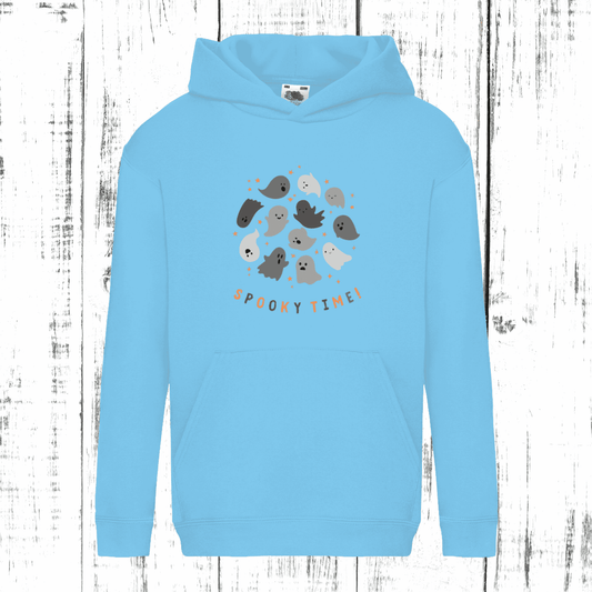 Spooky Time Kids' Hoodie – Cute Ghosts, Ultimate Comfort!