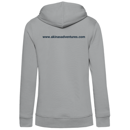 Damen Premium Bio Hoodie justme grey