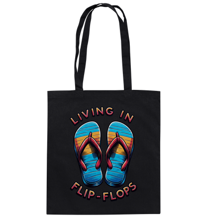 Living in Flip-Flops - Cotton Tote Bag