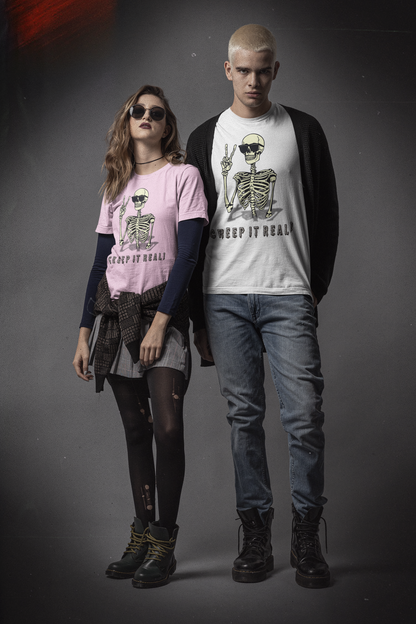 Creep It Real: The Ultimate Cool Skeleton Tee - Bella+Canvas